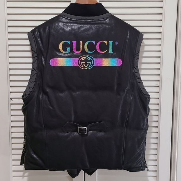 Gucci leather goose down puffer coat - Picture 7 of 16